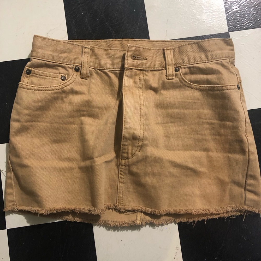 Free People Denim mini skirt